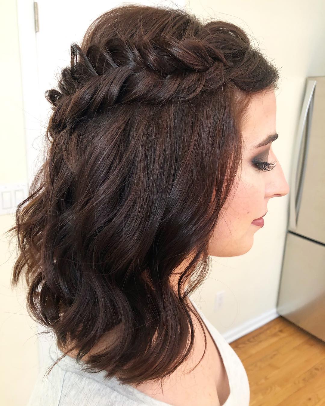 Voluminous Crown with Loose Curls