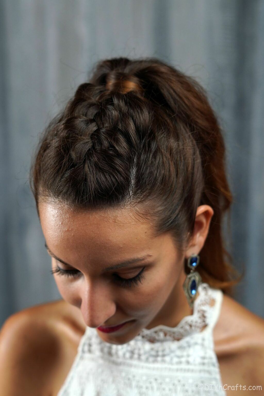 Half French Braid Ponytail
