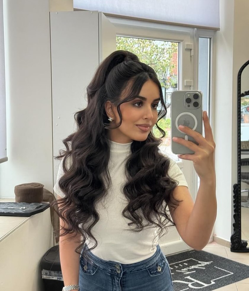 SHEYMA ❤️🧿 #saymashallah Waves and ponytail combo 🥰───── Bʏ ᴀᴘᴘᴏɪɴᴛᴍᴇɴᴛ ᴏɴʟʏ → DM - +32484521