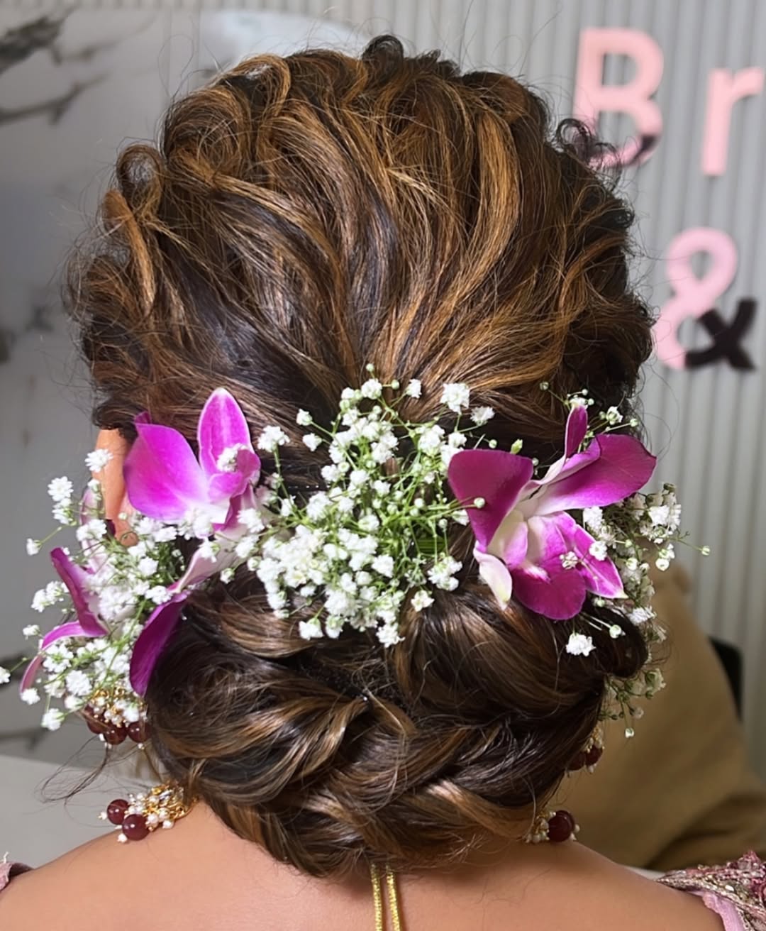 messy bun for wedding