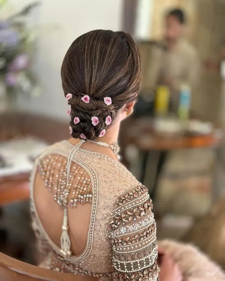 Classic Low Bun with a Modern Twist