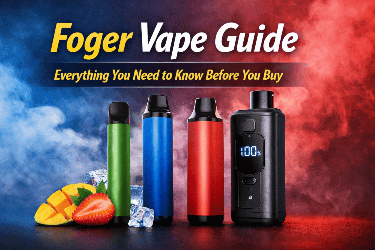 How To Refill A Foger Vape Foger Ultra 6000 Puffs Disposable 5%