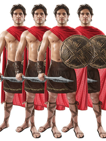 Spartan Warriors Group Costume large