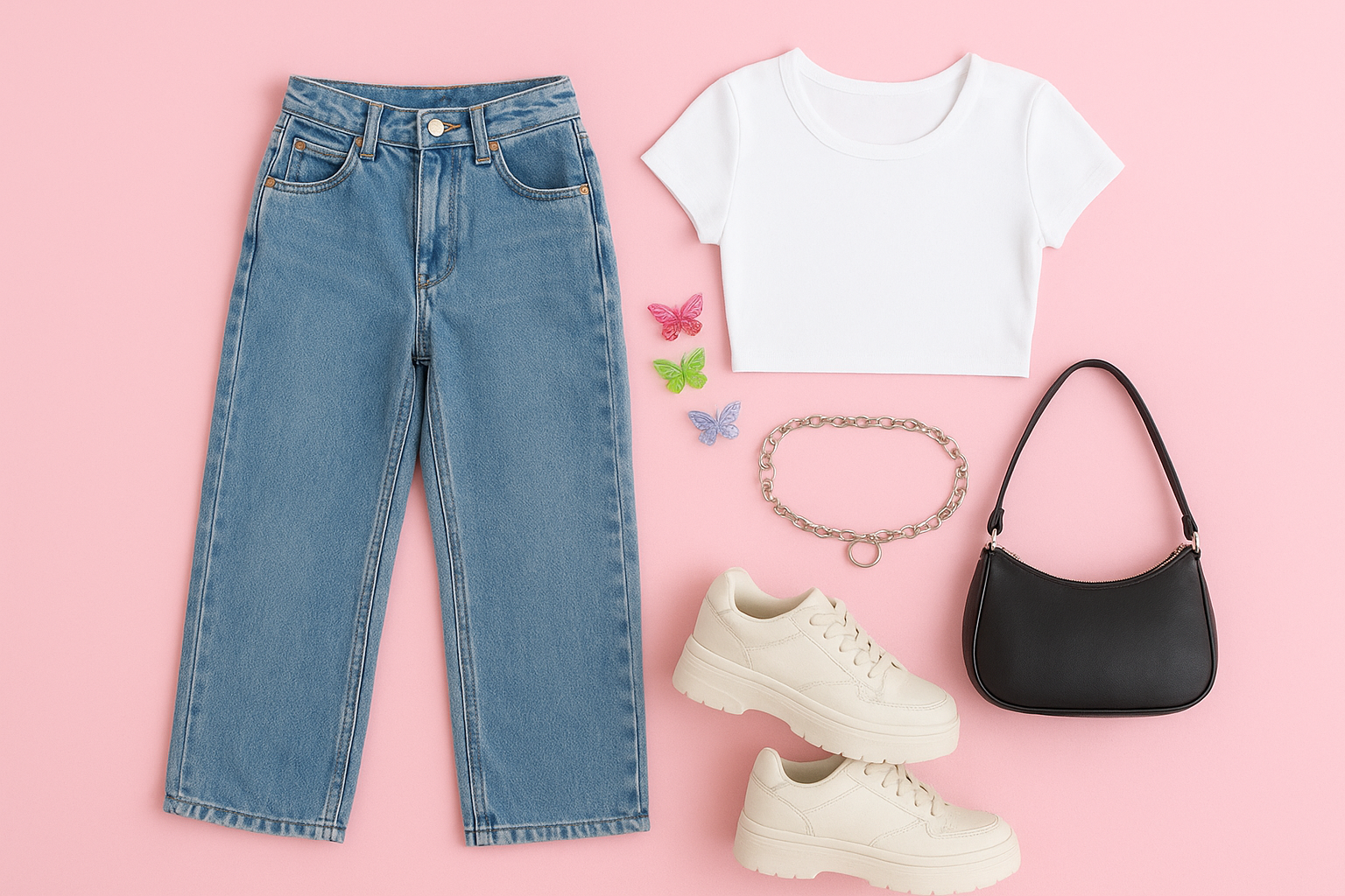 Low Rise Baggy Jeans Y2K Style