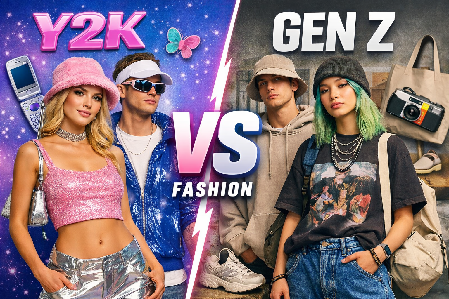 Y2K vs Gen Z Fashion