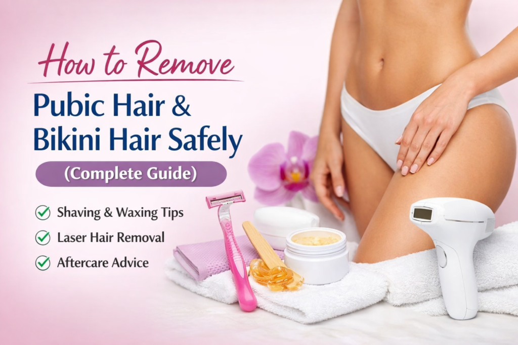 How to Safely Remove Pubic and Bikini Hair