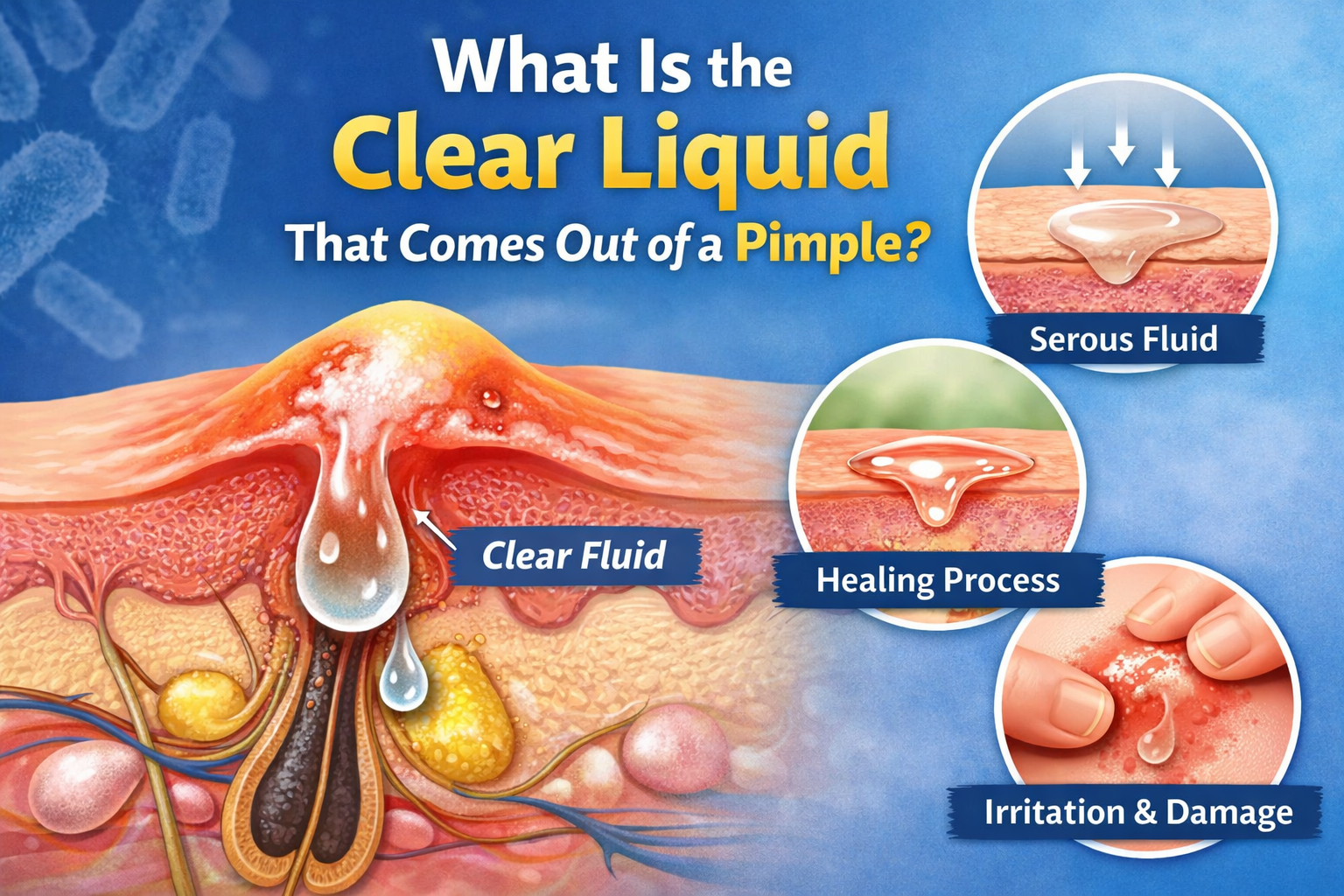 What Is the Clear Liquid That Comes Out of a Pimple