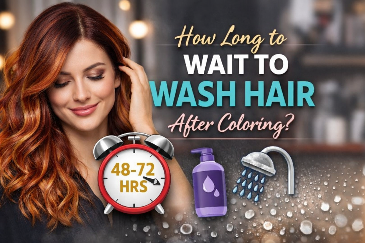 How Long to Wait to Wash Hair After Coloring
