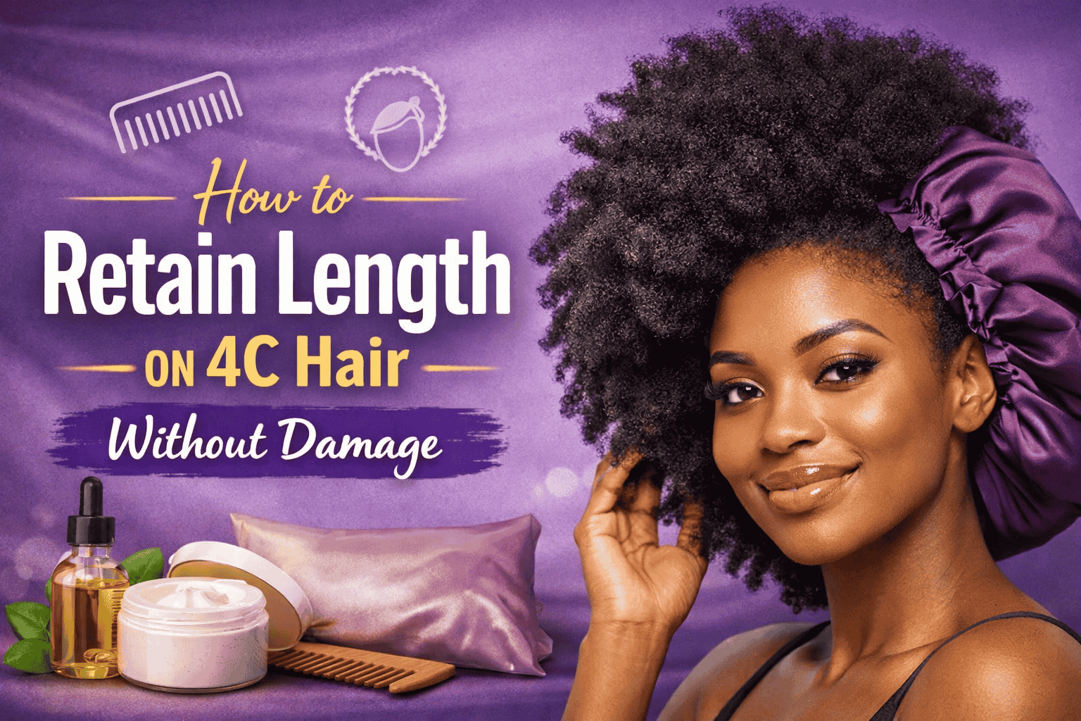 How to Retain Length on 4C Hair Without Damage
