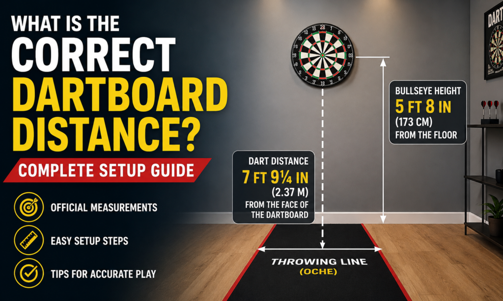 dart board distance