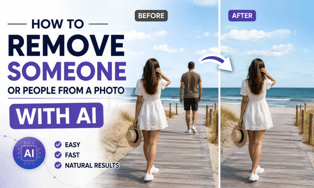 How to Remove Someone or People From a Photo With AI