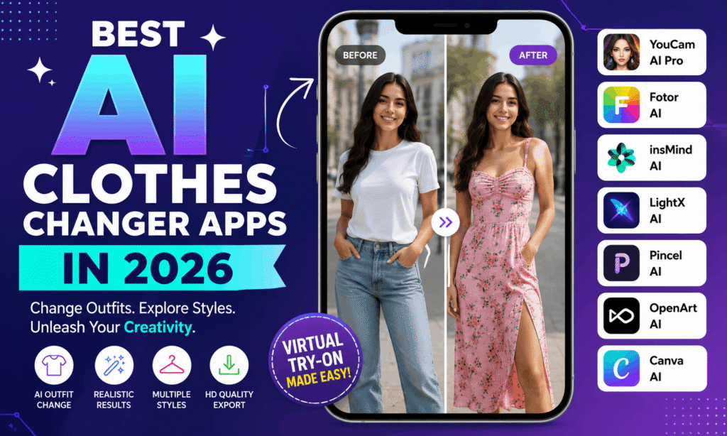 Best AI Clothes Changer Apps in 2026